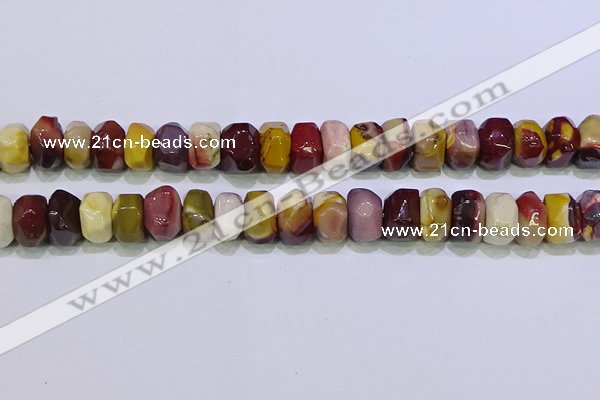 CNG6384 15.5 inches 6*14mm - 8*14mm nuggets mookaite beads