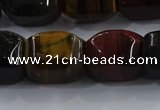 CNG6427 15.5 inches 15*20mm faceted nuggets mixed tiger eye beads