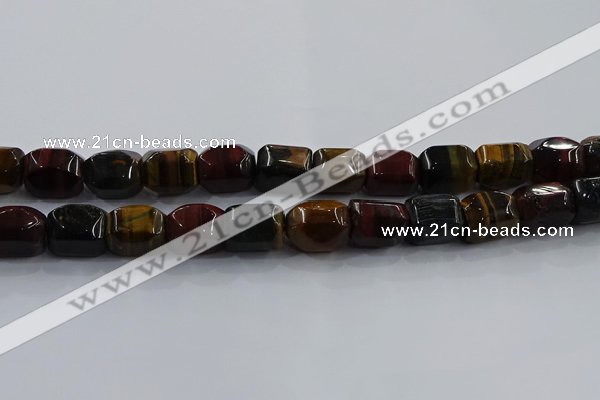 CNG6427 15.5 inches 15*20mm faceted nuggets mixed tiger eye beads
