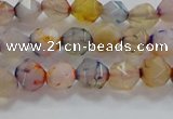 CNG6500 15.5 inches 6mm faceted nuggets agate beads wholesale