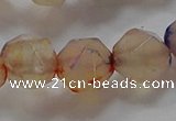 CNG6503 15.5 inches 12mm faceted nuggets agate beads wholesale