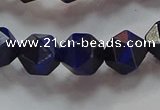 CNG6543 15.5 inches 8mm faceted nuggets blue tiger eye beads