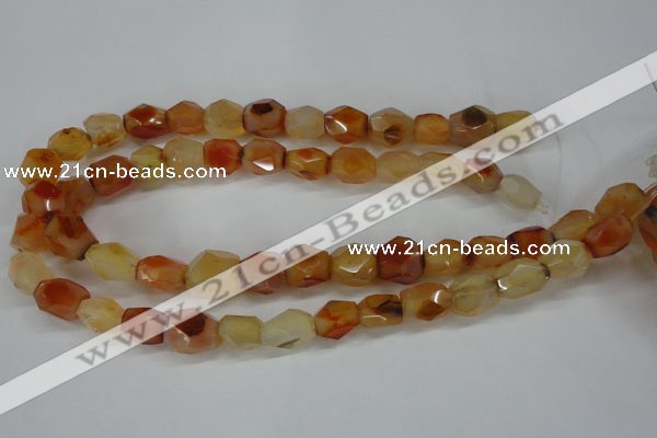 CNG680 15.5 inches 10*14mm - 13*18mm faceted nuggets agate beads