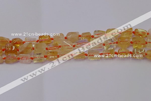 CNG6803 15.5 inches 5*8mm - 8*12mm nuggets citrine beads