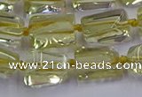 CNG6806 15.5 inches 5*8mm - 8*12mm nuggets lemon quartz beads