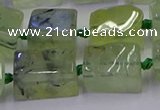 CNG6810 15.5 inches 8*12mm - 10*16mm nuggets prehnite beads