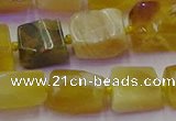 CNG6812 15.5 inches 5*8mm - 8*12mm nuggets yellow opal beads