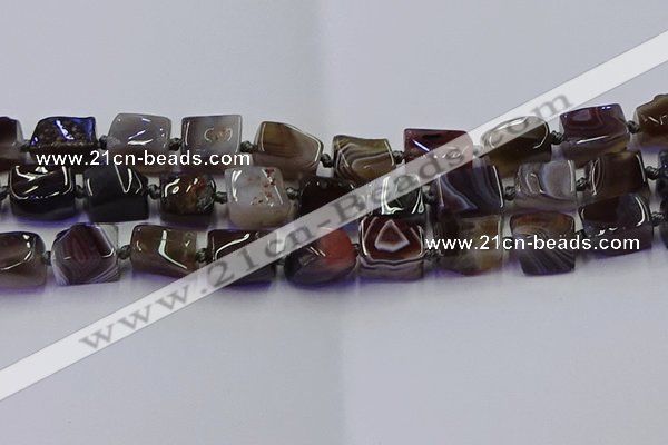 CNG6816 15.5 inches 8*12mm - 10*16mm nuggets botswana agate beads