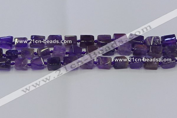 CNG6818 15.5 inches 5*8mm - 8*12mm nuggets amethyst beads