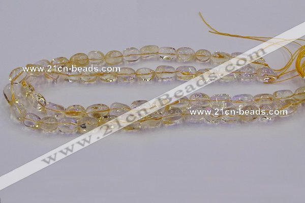 CNG6856 15.5 inches 8*12mm - 10*14mm nuggets citrine beads