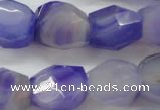 CNG686 15.5 inches 15*18mm - 18*20mm faceted nuggets agate beads