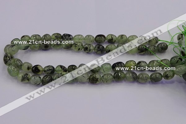 CNG6865 15.5 inches 8*12mm - 10*14mm nuggets prehnite beads