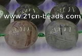 CNG6872 12*16mm - 13*18mm nuggets green rutilated quartz beads