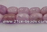 CNG6877 15.5 inches 8*12mm - 10*14mm nuggets pink kunzite beads