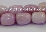 CNG6878 15.5 inches 12*16mm - 13*18mm nuggets pink kunzite beads