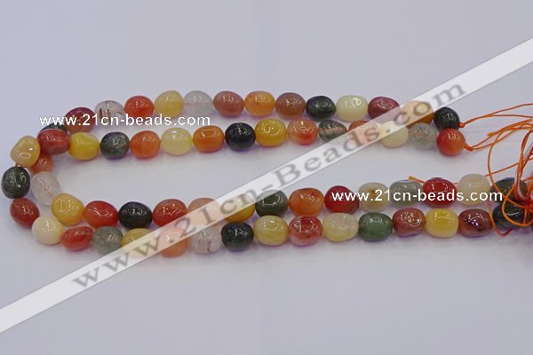 CNG6888 8*12mm - 10*14mm nuggets mixed rutilated quartz beads