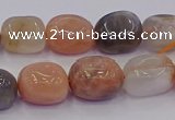 CNG6896 15.5 inches 8*12mm - 10*14mm nuggets mixed moonstone beads