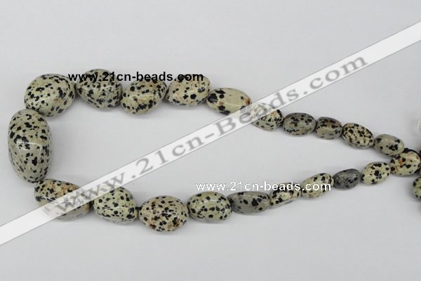 CNG69 15.5 inches 10*16mm - 25*35mm nuggets dalmatian jasper beads