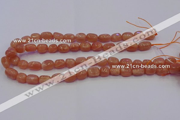 CNG6900 15.5 inches 8*12mm - 10*14mm nuggets moonstone beads