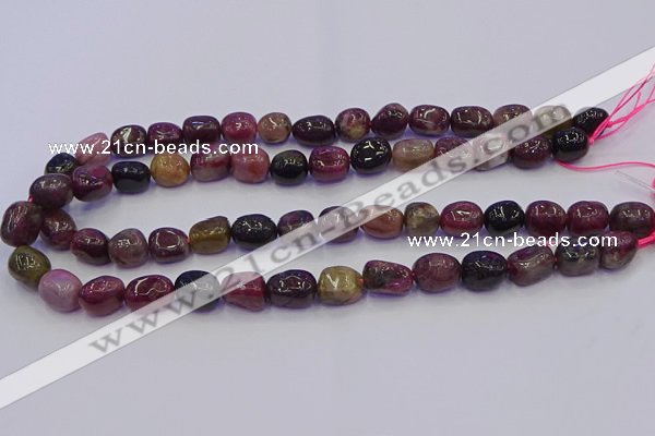 CNG6904 15.5 inches 8*12mm - 10*14mm nuggets tourmaline beads