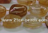 CNG692 15.5 inches 13*18mm - 15*16mm freeform yellow quartz beads