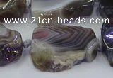 CNG6942 15.5 inches 18*25mm - 25*35mm freeform Botswana agate beads