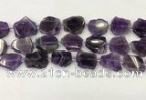 CNG6945 15.5 inches 20*20mm - 25*25mm freeform amethyst beads