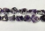 CNG6946 15.5 inches 22*25mm - 25*30mm freeform amethyst beads