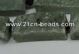 CNG7019 15.5 inches 10*28mm - 12*30mm freeform druzy agate beads