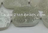 CNG7021 15.5 inches 20*28mm - 25*35mm freeform druzy agate beads