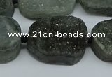 CNG7028 15.5 inches 20*28mm - 25*35mm freeform druzy agate beads