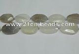 CNG7081 15.5 inches 25*35mm - 35*45mm faceted freeform agate beads