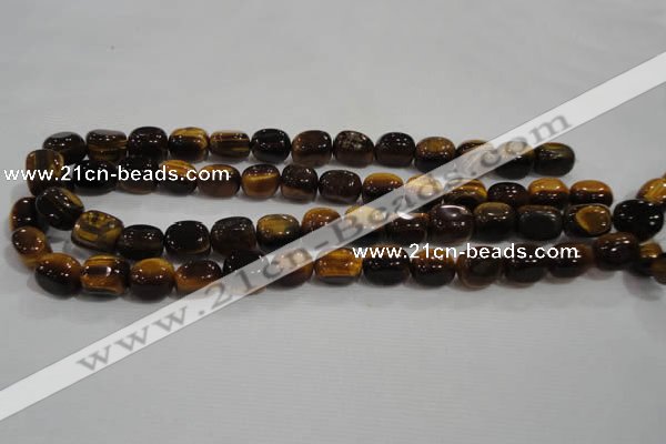 CNG710 15.5 inches 10*14mm nuggets yellow tiger eye beads wholesale