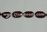CNG7107 25*35mm - 35*45mm faceted freeform brecciated jasper beads