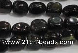 CNG712 15.5 inches 10*14mm nuggets blue tiger eye beads wholesale