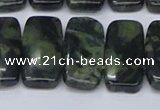 CNG7121 10*20mm freeform double drilled kambaba jasper beads