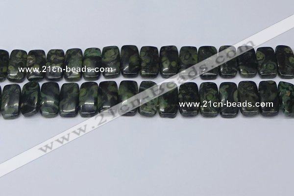 CNG7121 10*20mm freeform double drilled kambaba jasper beads