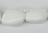 CNG72 15.5 inches 10*16mm - 25*35mm nuggets white agate beads