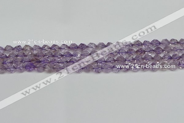 CNG7215 15.5 inches 6mm faceted nuggets amethyst beads wholesale