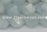 CNG7263 15.5 inches 12mm faceted nuggets aquamarine beads