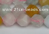 CNG7268 15.5 inches 12mm faceted nuggets morganite beads