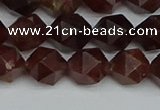 CNG7272 15.5 inches 10mm faceted nuggets orange garnet beads