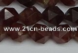 CNG7273 15.5 inches 12mm faceted nuggets orange garnet beads