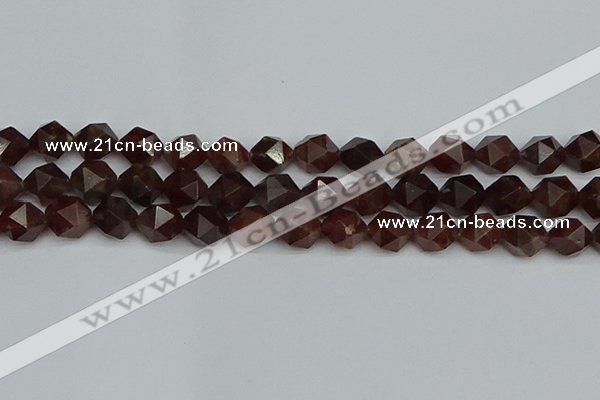 CNG7273 15.5 inches 12mm faceted nuggets orange garnet beads