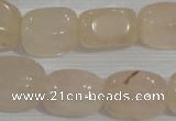 CNG729 15.5 inches 15*18mm nuggets rose quartz beads wholesale