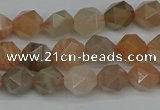 CNG7291 15.5 inches 8mm faceted nuggets moonstone beads