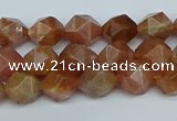 CNG7295 15.5 inches 6mm faceted nuggets sunstone beads