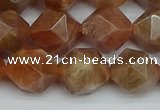 CNG7298 15.5 inches 12mm faceted nuggets sunstone beads