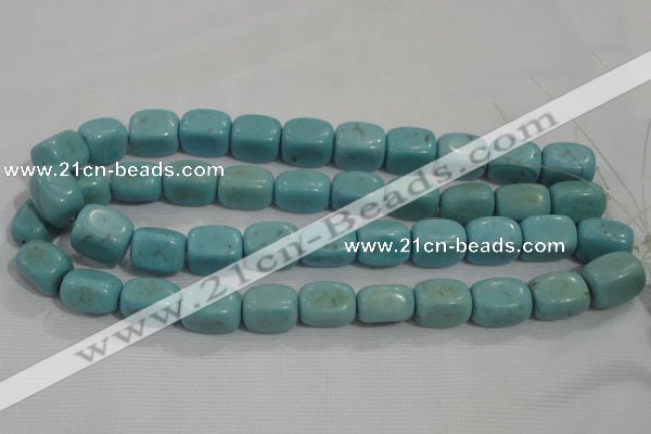 CNG730 15.5 inches 15*18mm nuggets synthetic turquoise beads wholesale