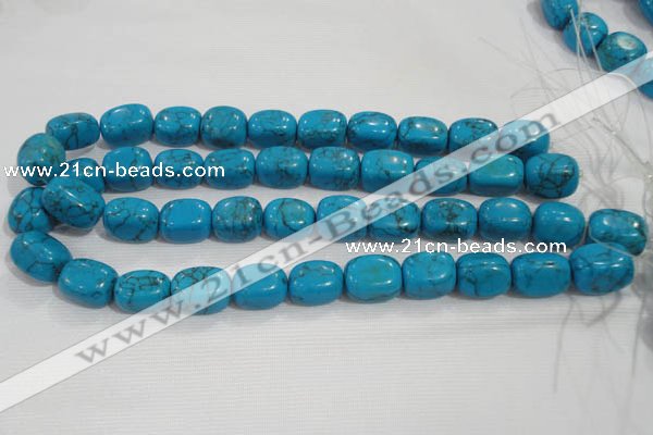 CNG732 15.5 inches 13*18mm nuggets synthetic turquoise beads wholesale